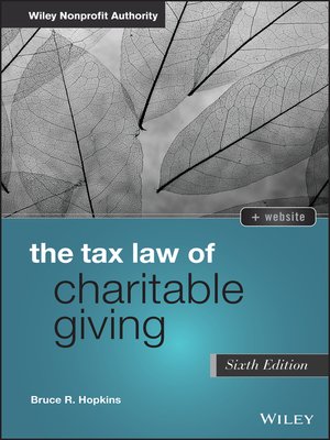 cover image of The Tax Law of Charitable Giving